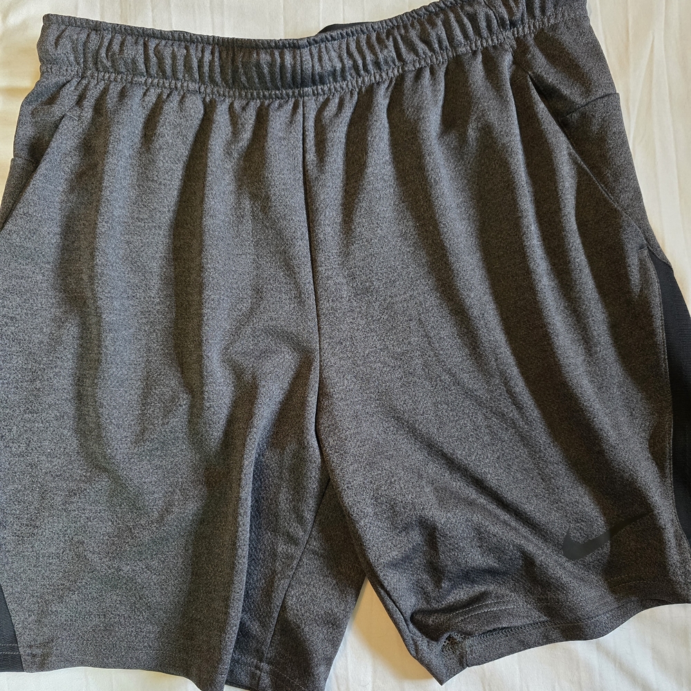 Nike Gray Dri-fit Shorts with Elastic Waistband